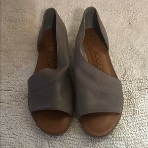 Sole Society Women's Gray Open-Toe Shoes